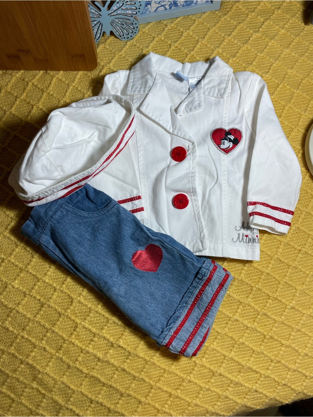 Vintage Y2K Disney 3 pc Minnie Mouse Nautical Sailor Outfit
